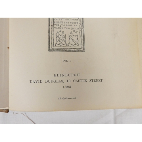 226 - AGNEW SIR ANDREW, of Lochnaw.  The Hereditary Sheriffs of Galloway. 2 vols. Etched frontis... 