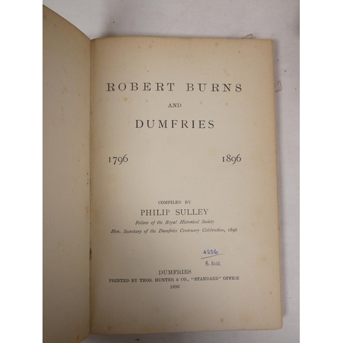 228 - BURNS ROBERT.  Chronicle of the Hundredth Birth Day of Robert Burns. Eng. frontis & ti... 