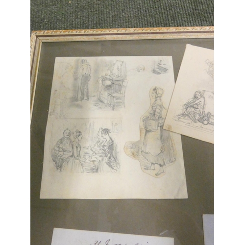 236 - JOHN LEECH, British caricaturist & artist, 1817-1864.  Three manuscript letters i... 