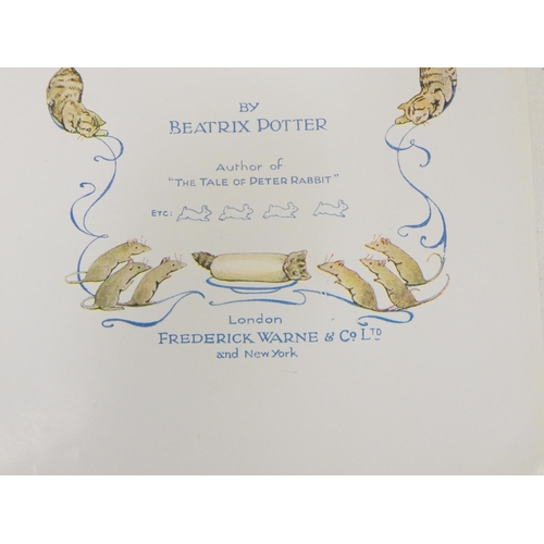 239 - POTTER BEATRIX.  The Roly-Poly Pudding. Col. Plates & other illus. Larger format in in orig. pic... 