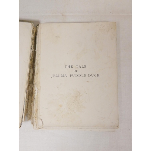 240 - POTTER BEATRIX.  The Tale of Peter Rabbit. Col. plates. Plain endpapers (thus replacements?). Orig. ... 