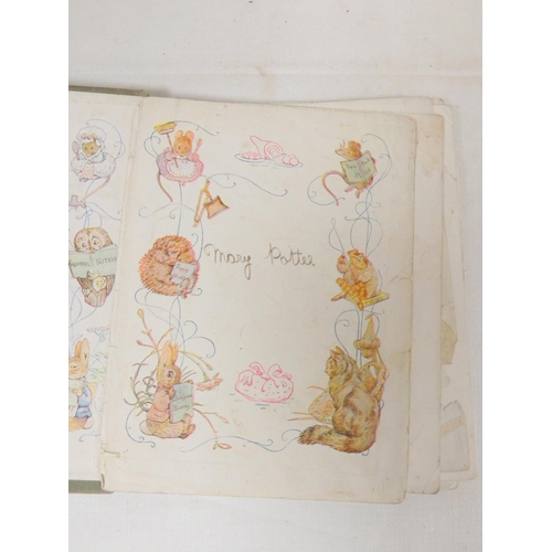 240 - POTTER BEATRIX.  The Tale of Peter Rabbit. Col. plates. Plain endpapers (thus replacements?). Orig. ... 