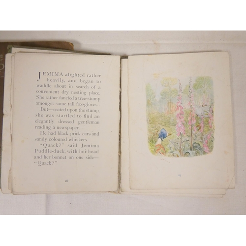 240 - POTTER BEATRIX.  The Tale of Peter Rabbit. Col. plates. Plain endpapers (thus replacements?). Orig. ... 