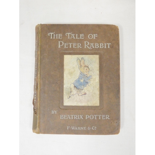 240 - POTTER BEATRIX.  The Tale of Peter Rabbit. Col. plates. Plain endpapers (thus replacements?). Orig. ... 