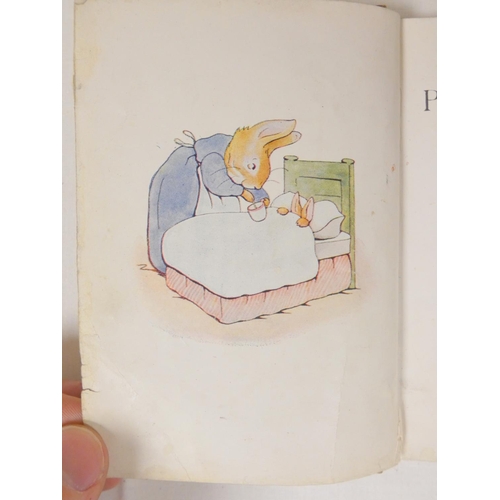 240 - POTTER BEATRIX.  The Tale of Peter Rabbit. Col. plates. Plain endpapers (thus replacements?). Orig. ... 