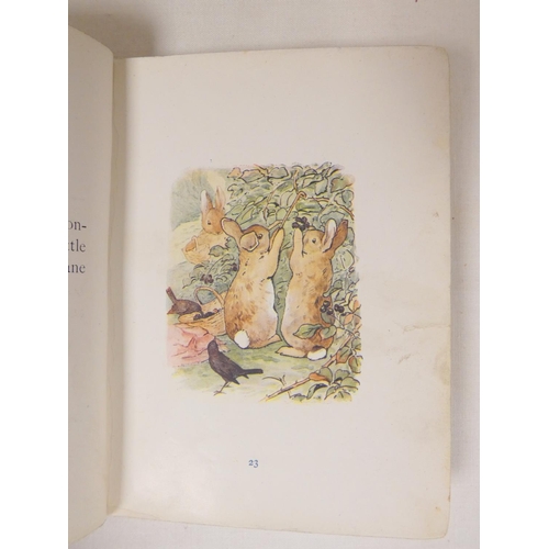 240 - POTTER BEATRIX.  The Tale of Peter Rabbit. Col. plates. Plain endpapers (thus replacements?). Orig. ... 