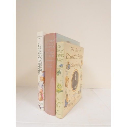 243 - LINDER LESLIE.  A History of the Writings of Beatrix Potter. Illus. Orig. cloth in d.w. 1971; also M... 