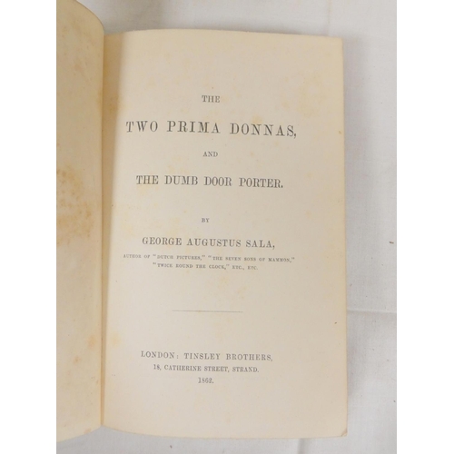 245 - SALA GEORGE AUGUSTUS.  The Two Prima Donnas & the Dumb Door Porter. Adverts. Orig. emb... 