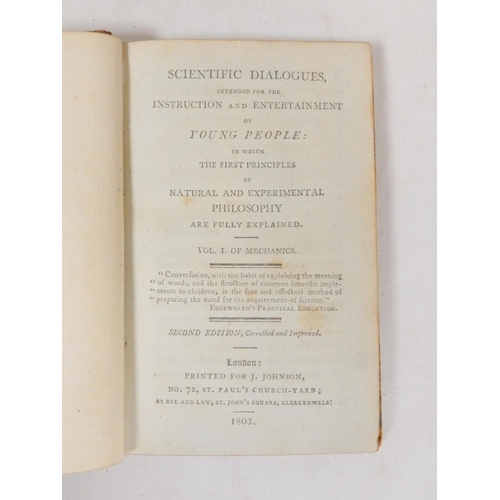 247 - (JOYCE J.).  Scientific Dialogues Intended for the Instruction & Entertainment of Youn... 