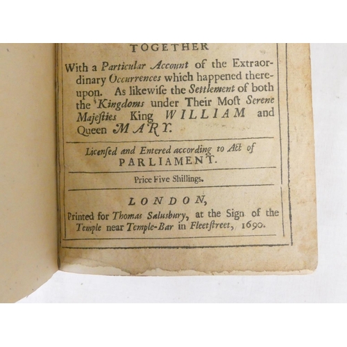 249 - SALUSBURY THOMAS (Pubs).  The History of the Late Great Revolution in England & Scotla... 