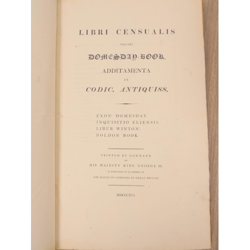 260 - Domesday Book or The Great Survey of England of William the Conqueror. Facsimile of the part relatin... 