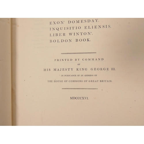 260 - Domesday Book or The Great Survey of England of William the Conqueror. Facsimile of the part relatin... 