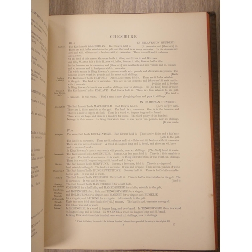 260 - Domesday Book or The Great Survey of England of William the Conqueror. Facsimile of the part relatin... 