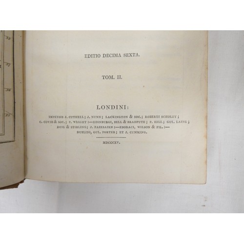 269 - DAMM C. T.  Novum Lexicon Graecum ... Concordantiae et Elucidationes Homerica. 2 vols. Orig. cloth b... 