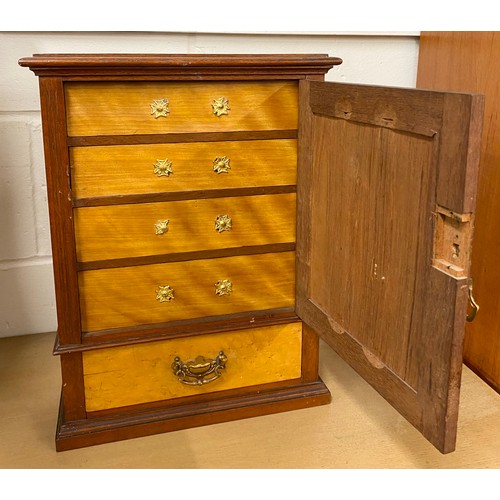 671 - Small collectors cabinet, 44cm high