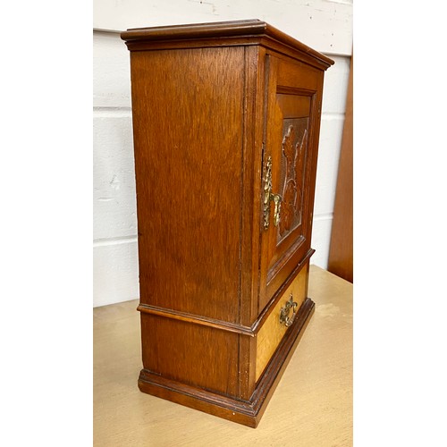 671 - Small collectors cabinet, 44cm high