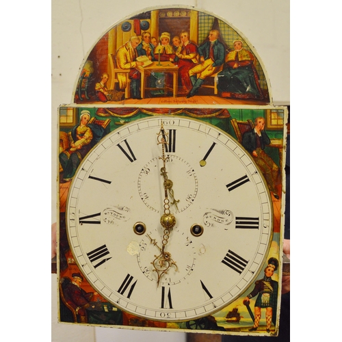 197 - William Young of Dundee19th century Scottish inlaid mahogany eight day longcase clock, the 13in pain... 