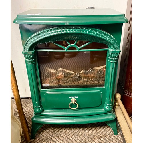 495 - Warmlite green electric fire