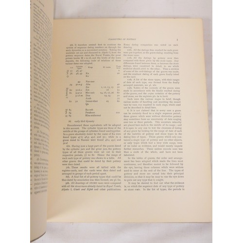 268 - FLINDERS PETRIE W. M.  Tarkhan I & Memphis V. Illus. Quarto. Cloth backed prntd. brds., some wea... 