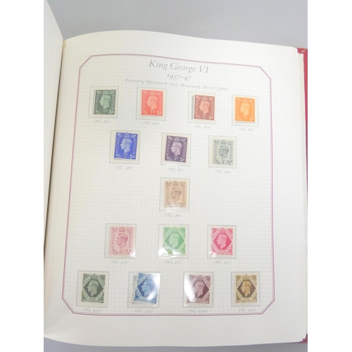 355 - Two Stanley Gibbons Celebration Collection stamp albums comprising of The Four Kings 1901-1952 ... 