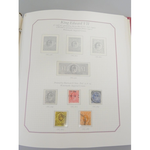 355 - Two Stanley Gibbons Celebration Collection stamp albums comprising of The Four Kings 1901-1952 ... 