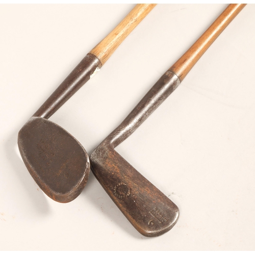 480 - Two vintage hickory golf clubs, E Wilson St Andrews