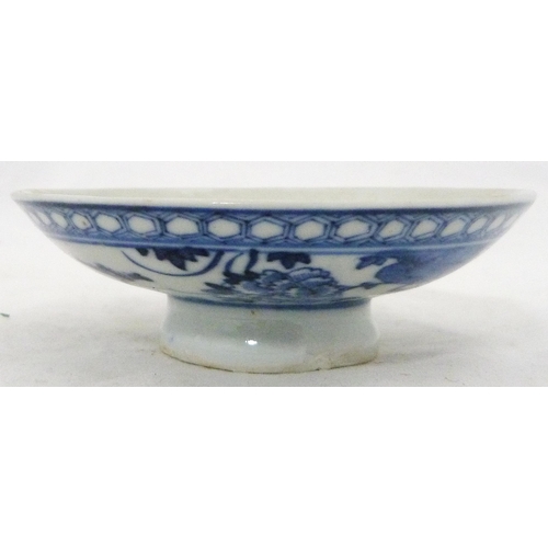 295 - Group of assorted Chinese porcelain rice bowl stands and covers, (probably Qing Dynasty), various de... 