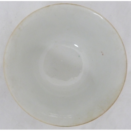 297 - Chinese porcelain famille rose tea bowl, (probably Qing Dynasty), bearing marks for Guangxu (1875 - ... 