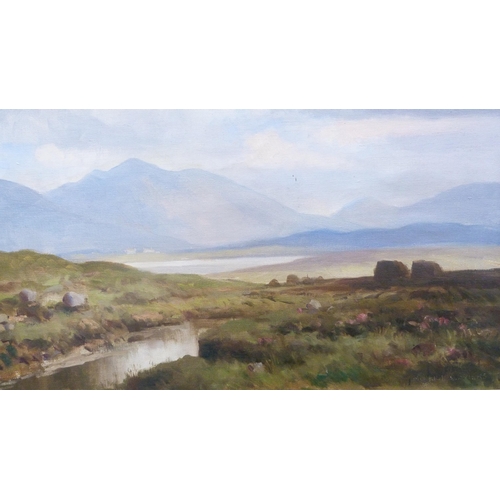 366 - Maurice Canning Wilks (Irish, 1910 - 1984)Near Maam Cross, County GalwaySigned, oil on canvas, 49cm ... 