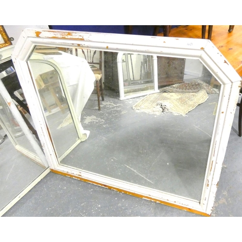 495 - Large over mantel mirror.