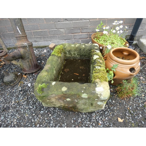 517 - Antique stone garden trough.