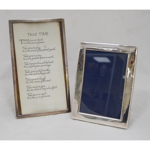 73 - George V silver-mounted photograph frame by Deakin & Francis., Birmingham 1926-27, internal size... 