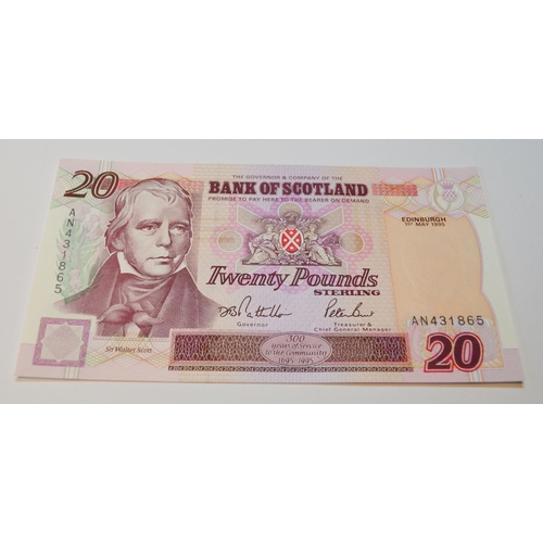 173 - Group of seven uncirculated Bank of Scotland Tercentenary £20 notes to include 136-1 Pattullo/Burt A... 