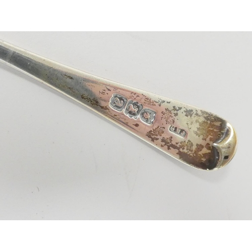 17 - Silver caddy spoon of Georgian scallop style, a similar preserve spoon and an engraved pencil case. ... 