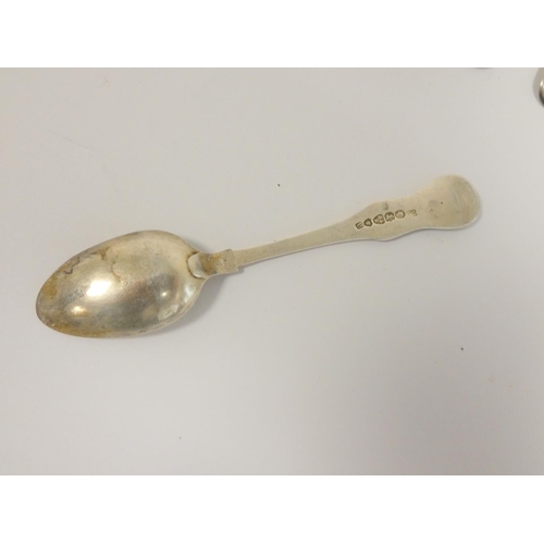 4 - Seventeen silver teaspoons and four sugar tongs 463g 