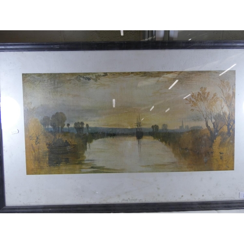 26 - J.M.W Turner print Chichester Canal, published by the Tate Gallery printed by Balding and Marshall....