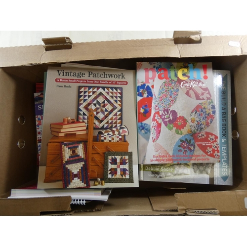 33 - Large box of craft books to include patchwork, needlework etc....
