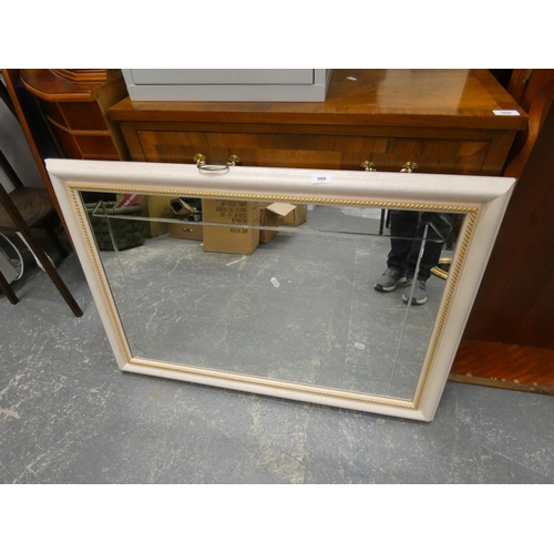 500 - Large modern wall mirror.