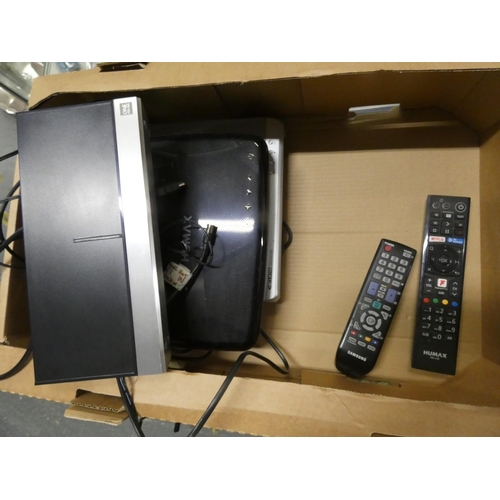 71 - Small Samsung tv and freeview boxes.