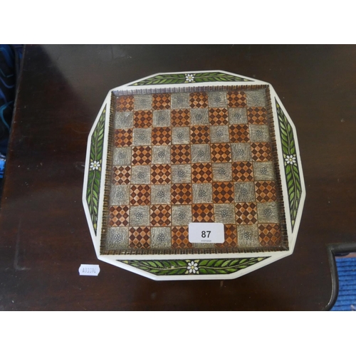 87 - Ornate chess board.