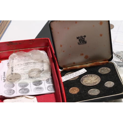 641 - Coin collection held in a binder album and loose to include BERMUDA 1970 six coin set, UK George III... 