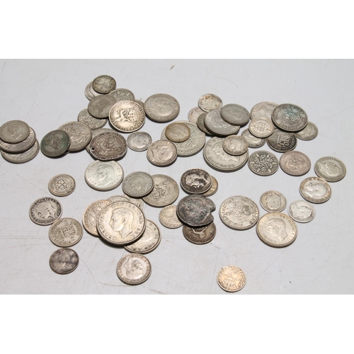 657 - UNITED KINGDOM 500 grade silver coins from circulation to include florins, shillings, sixpences and ... 