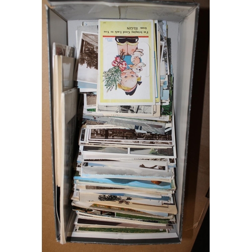 681 - Shoe box of vintage postcards to include Mabel Lucie Attwell, much Scottish topographical to include... 