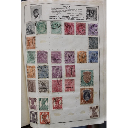 687 - Stamp collection held across numerous albums to include two Movaleaf albums which are well populated... 