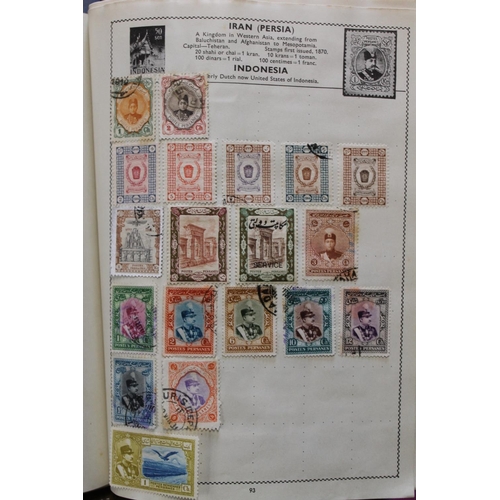 687 - Stamp collection held across numerous albums to include two Movaleaf albums which are well populated... 