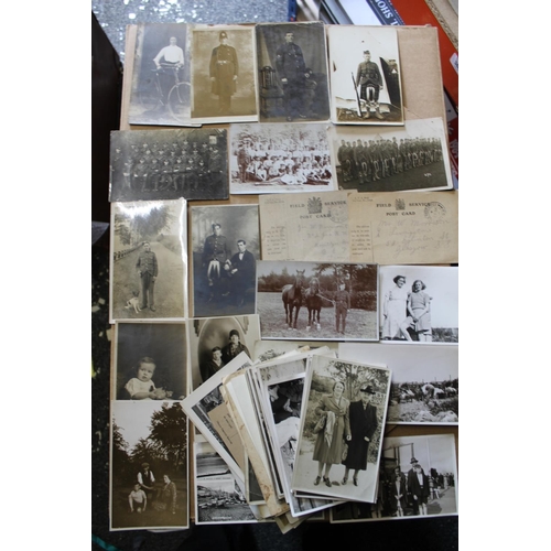 688 - Group of postcards to include real photographic portraits of police officers, James Mackenzie Newsag... 