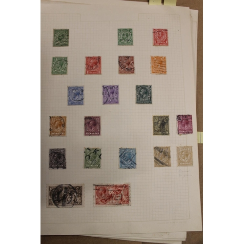 697 - GB stamp collection held on album sheets to include QV 1d penny reds including imperfs, plates and s... 