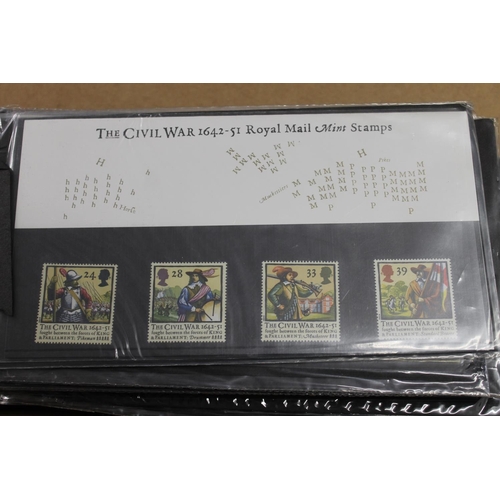 700 - GB mint stamp presentation pack collection held in one ring binder folder, estimated usable FV~&poun... 