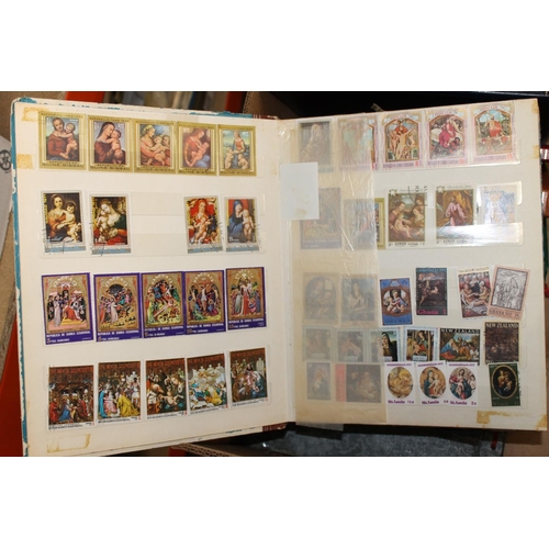 719 - Thematic stamp collection held across seven albums and stockbooks to include Animals and Fish, Flowe... 