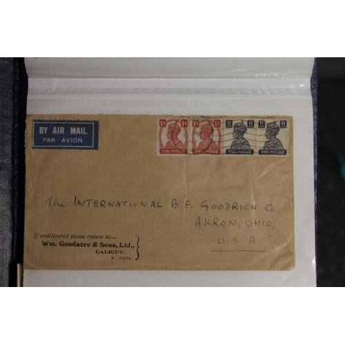 724 - Stamp collection to include an album of early 20th century GB, USA and other stamps on covers, also ... 